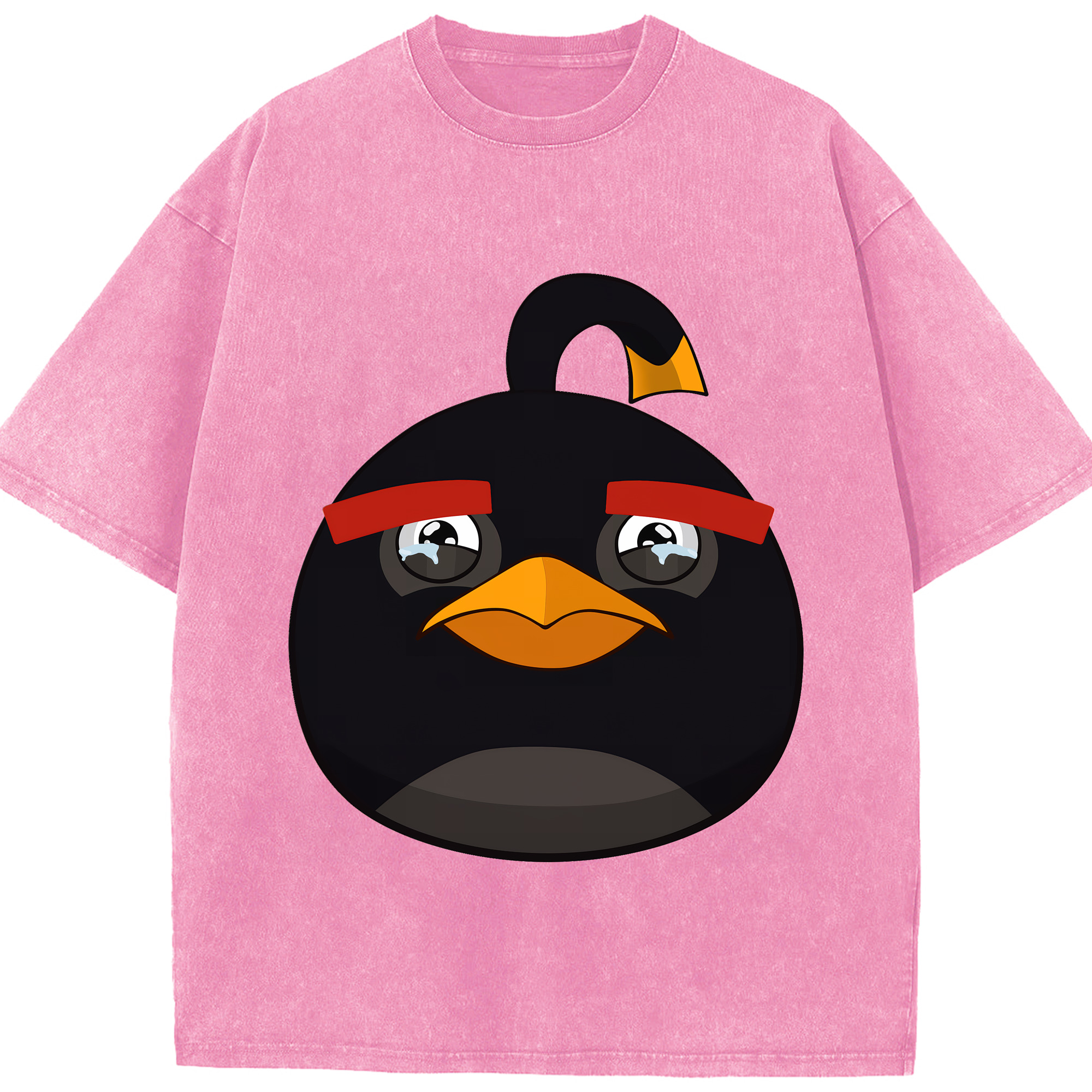 （画像用） Angry Birds アングリーバード 綿100% ヴィンテージ風 半袖Tシャツ（フロントプリント）